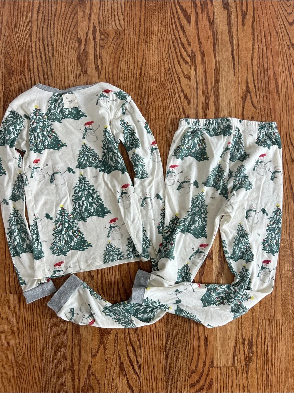 Burt’s Bees Christmas Tree Snowman Pajamas